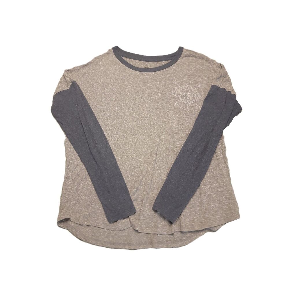 Volcom Stone Raglan Shirt Womens S Long Sleeve Surf Skate Top